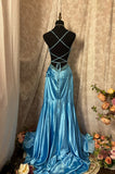 Beauty Prom Dress Spaghetti Straps Backless Asymmetrical Hem Dress Gala Dress HZ0319