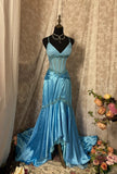 Beauty Prom Dress Spaghetti Straps Backless Asymmetrical Hem Dress Gala Dress HZ0319