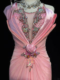 Elegant Prom Dress Spaghetti Straps Crystal Gala Dress Evening Dress Dancing Dress HZ0319
