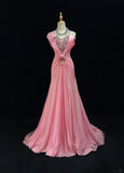 Elegant Prom Dress Spaghetti Straps Crystal Gala Dress Evening Dress Dancing Dress HZ0319