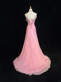 Elegant Prom Dress Spaghetti Straps Crystal Gala Dress Evening Dress Dancing Dress HZ0319