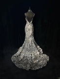 Gorgeous Prom Dress Spaghetti Straps Crystal Backless Gala Dress Evening Dress HZ0319