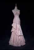 Sweet Prom Dress Strapless Crystal Pleated Gala Dress Evening Dress Customized Dress HZ0319