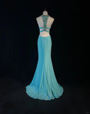 Sexy Prom Dress Split Beading Gala Dress Evening Dress Customized Dress HZ0319