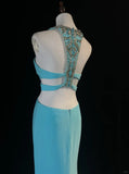 Sexy Prom Dress Split Beading Gala Dress Evening Dress Customized Dress HZ0319