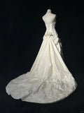 Elegant Prom Dress Strapless Beading Pleated Wedding Dress Evening Dress Customized Dress HZ0319