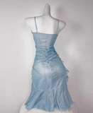 Charming Homecoming Dress Tight Spaghetti Straps Short Prom Dress Party Dress Cocktail Dress Mermaid Dress HZ0319