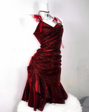 Charming Homecoming Dress Tight Spaghetti Straps Wine Red Short Prom Dress Party Dress Cocktail Dress HZ0319