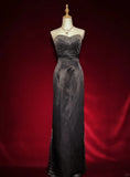 Elegant Long Prom Dress Sweetheart Beaded Evening Dress Gala Dress Business Dinner Dress HZ0319