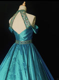 Elegant Prom Gown Pleated Backless Evening Dress Gala Dress Business Dinner Dresses HZ0319
