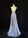 Elegant Long Prom Gown Halter Pleated Evening Dress Gala Dress Customized Party Dresses HZ0319