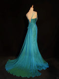 Customized Formal Long Prom Dress Backless Pleated Evening Dress Gala Dress Party Dresses Birthday Outfits HZ0319
