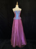 Beauty Prom Dress A Line Strapless Evening Dress Gala Dress Business Dinner Dress HZ0319