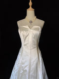 Pretty Wedding Dress A Line Strapless Train Wedding Dress Gala Dress Prom Dress HZ0319