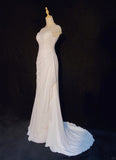 Charming Prom Dress Crew Neck Beading Pleated Floor Length Business Dinner Dress Evening Dress Gala Dress HZ0319