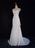 Charming Prom Dress Crew Neck Beading Pleated Floor Length Business Dinner Dress Evening Dress Gala Dress HZ0319