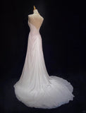 Charming Prom Dress V-neck Beading Pleated Gala Dress Business Dinner Dress Evening Dress HZ0319