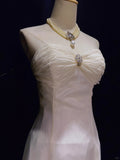 Elegant Prom Dress A Line Sweetheart Neck Pleated Gala Dress Business Dinner Dress Evening Dress HZ0319