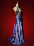 Sexy Prom Dress Halter Crystal Gala Dress Evening Dress Prom Gown Business Dinner Dress HZ0319