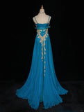 Pretty Prom Dress Spaghetti Straps Floor Length Gala Dress Evening Dress Business Dinner Dress HZ0319