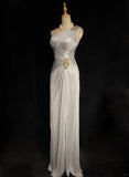 Elegant Prom Dress One Shoulder Blackless Pleated Gala Dress Evening Dress Business Dinner Dress HZ0319