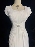 Charming Prom Dress Square Neck Pleated Gala Dress Evening Dress Business Dinner Dress Prom Gown HZ0319