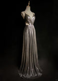 Sexy Prom Dress Spaghetti Straps Pleated Long Prom Dress Evening Dress Gala Dress Business Dinner Dress HZ0319