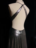 Sexy Prom Dress Spaghetti Straps Pleated Long Prom Dress Evening Dress Gala Dress Business Dinner Dress HZ0319
