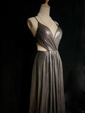 Sexy Prom Dress Spaghetti Straps Pleated Long Prom Dress Evening Dress Gala Dress Business Dinner Dress HZ0319