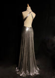 Sexy Prom Dress Spaghetti Straps Pleated Long Prom Dress Evening Dress Gala Dress Business Dinner Dress HZ0319