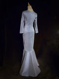 Shiny Prom Dress V-neck Long Sleeves Pleated Prom Gown Evening Dress Business Dinner Dress Gala Dress HZ0319