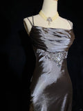 Pretty Prom Dress Spaghetti Straps Pleated Backless Prom Gown Evening Dress Gala Dress Business Dinner Dress HZ0319