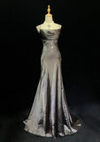 Pretty Prom Dress Spaghetti Straps Pleated Backless Prom Gown Evening Dress Gala Dress Business Dinner Dress HZ0319
