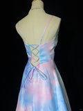 Sweet Prom Dress A Line V-neck Pleated Long Prom Gown Gala Dress Business Dinner Dress Evening Dress HZ0319