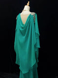 Elegant Prom Dress Crew Neck Rhinestone Mermaid Prom Gown Gala Dress Business Dinner Dress Evening Dress HZ0319