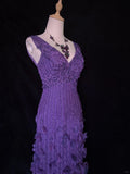 Charming Prom Dress V-neck Pleated Long Prom Gown Business Dinner Dress Gala Dress Evening Dress HZ0319