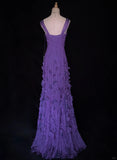 Charming Prom Dress V-neck Pleated Long Prom Gown Business Dinner Dress Gala Dress Evening Dress HZ0319