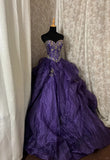 Elegant Ball Gown Sweetheart Crystal Prom Gown Evening Dress Sweet 16 Dress Princess Dress HZ0319