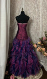 Sexy Prom Dress Strapless Ruffle Mermaid Prom Gown Evening Dress Gala Dress Party Dress HZ0319