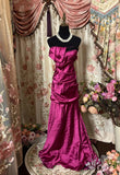 Charming Prom Dress Strapless Pleated Long Prom Gown Evening Dress Gala Dress Business Dinner Dress HZ0319