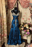 Gorgeous Prom Dress Spaghetti Straps Pleated Long Evening Dress Gala Dress Business Dinner Dress HZ0319