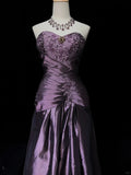 Charming Prom Dress Sweetheart Embroidered Pleated Prom Gown Evening Dress Gala Dress Business Dinner Dress HZ0319