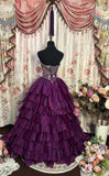 Charming Prom Dress Strapless Pleated Ball Gown Evening Dress Gala Dress Masquerade Ball HZ0319
