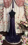 Charming Prom Dress Halter Pleated Ruffle Long Prom Gown Evening Dress Gala Dress HZ0319