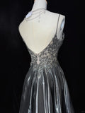 Shiny Homecoming Dress Spaghetti Straps Short Prom Gown Cocktail Dress Backe to School Outfits HZ0319