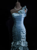 Gorgeous Prom Dress One Shoulder Pleated Prom Gown Evening Dress Gala Dress HZ0319