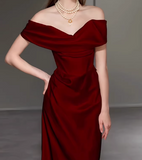 Charming Prom Dress Off Shoulder Floor Length Prom Gown Evening Dress Gala Dress HZ0319