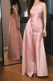 Sweet Prom Dress A Line Strapless Pleated Prom Dress Evening Dress Gala Dress HZ0319