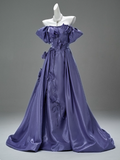 Gorgeous Prom Dress Off Shoulder Flower Prom Gown Gala Dress Evening Dresses HZ0319