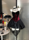 Pretty Halter Tulle Halloween Costumes Cosplay Dress Short Women Dress HZ0319
